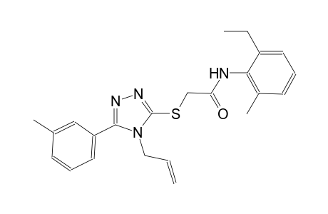 2-{[4-allyl-5-(3-methylphenyl)-4H-1,2,4-triazol-3-yl]sulfanyl}-N-(2-ethyl-6-methylphenyl)acetamide