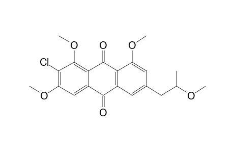 2-Chloro-1,3,8-trihydroxy-6-(2-hydroxypropyl)anthracene-9,10-dione, 4me derivative