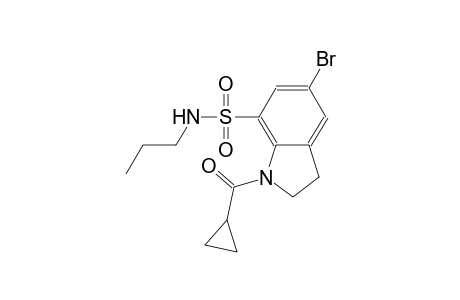 1H-indole-7-sulfonamide, 5-bromo-1-(cyclopropylcarbonyl)-2,3-dihydro-N-propyl-