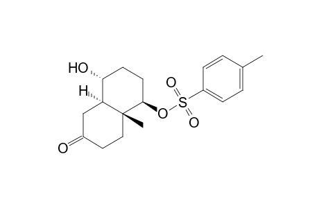 (4a.alpha.,5.alpha.,8.beta.,8a.beta.)-octahydro-5,8-dihydroxy-4a-methyl-2-(1H)-naphthalenone 5-(4-methylbenzenesulfonate)
