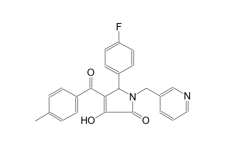 Pyrazol-2(5H)-one, 5-(4-fluorophenyl)-3-hydroxy-4-(4-methylbenzoyl)-1-(3-pyridinylmethyl)-