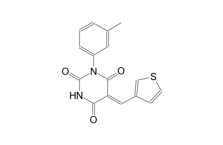 (5Z)-1-(3-methylphenyl)-5-(3-thienylmethylene)-2,4,6(1H,3H,5H)-pyrimidinetrione