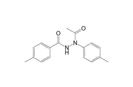 Benzoic acid, 4-methyl-, 2-acetyl-2-(4-methylphenyl)hydrazide