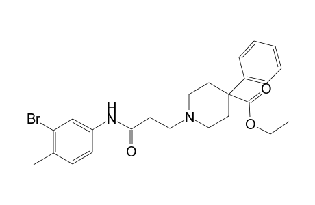 1-[3-(3-bromo-4-methyl-anilino)-3-keto-propyl]-4-phenyl-isonipecotic acid ethyl ester