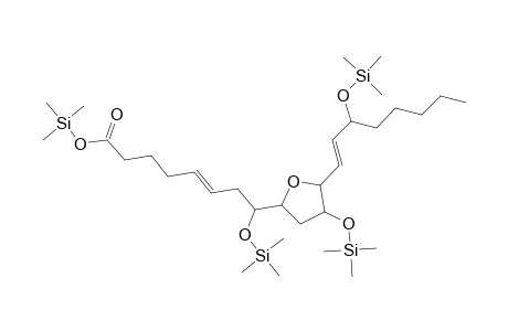 5-Octenoic acid, 8-[tetrahydro-4-[(trimethylsilyl)oxy]-5-[3-[(trimethylsilyl)oxy]-1-octenyl]-2-furanyl]-8-[(trimethylsilyl)oxy]-, trimethylsilyl ester
