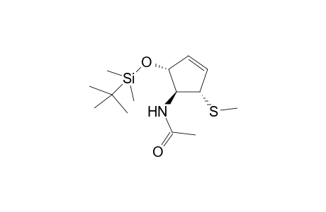 N-[(1S,2R,5S)-2-[tert-butyl(dimethyl)silyl]oxy-5-(methylthio)-1-cyclopent-3-enyl]acetamide