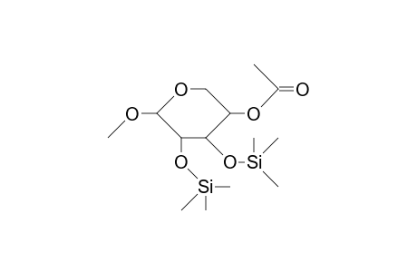 Methyl-4-O-acetyl-2,3-bis-O-trimethylsilyl.beta.-D-xylopyranosid