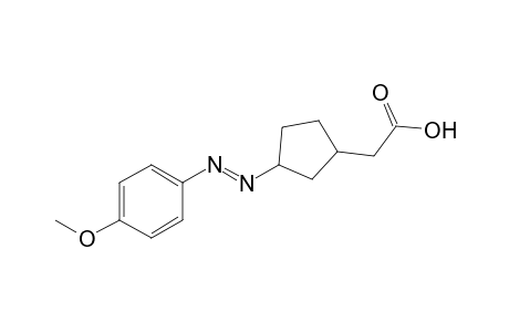 [3-(4-Methoxyphenylazo)cyclopentyl]acetic Acid