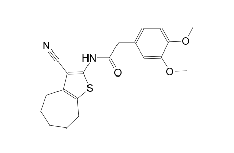N-(3-cyano-5,6,7,8-tetrahydro-4H-cyclohepta[b]thien-2-yl)-2-(3,4-dimethoxyphenyl)acetamide