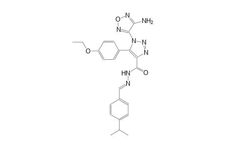 1-(4-amino-1,2,5-oxadiazol-3-yl)-5-(4-ethoxyphenyl)-N'-[(E)-(4-isopropylphenyl)methylidene]-1H-1,2,3-triazole-4-carbohydrazide