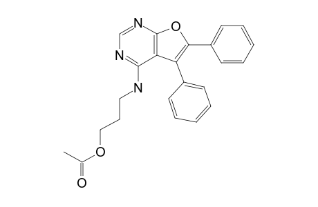 3-[(5,6-Diphenylfuro[2,3-D]pyrimidin-4-yl)amino]-1-propanol, ac derivative