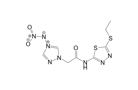 (1-(2-((5-(ethylthio)-1,3,4-thiadiazol-2-yl)amino)-2-oxoethyl)-1H-1,2,4-triazol-4-ium-4-yl)(nitro)amide