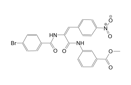 benzoic acid, 3-[[(2E)-2-[(4-bromobenzoyl)amino]-3-(4-nitrophenyl)-1-oxo-2-propenyl]amino]-, methyl ester