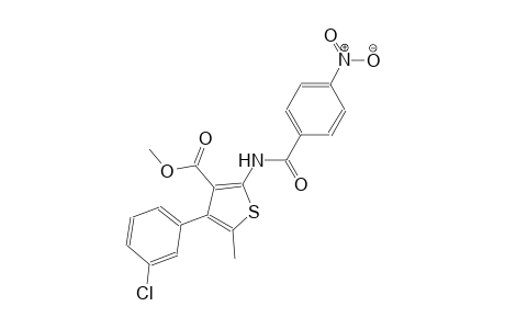 methyl 4-(3-chlorophenyl)-5-methyl-2-[(4-nitrobenzoyl)amino]-3-thiophenecarboxylate