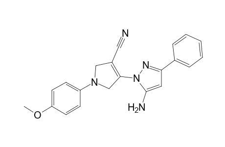 4-[5'-Amino-3'-phenyl-1H-pyrazol-1'-yl]-1-(p-methoxyphenyl)-2,5-dihydro-1H-pyrrole-3-carbonitrile