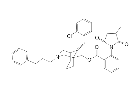 (E)-{9-(2-Chlorobenzylidene)-3-(3-phenyl-propyl)-3-azabicyclo[3.3.1]nonan-1-yl}methyl 2-(3-Methyl-2,5-dioxopyrrolidin-1-yl)benzoate
