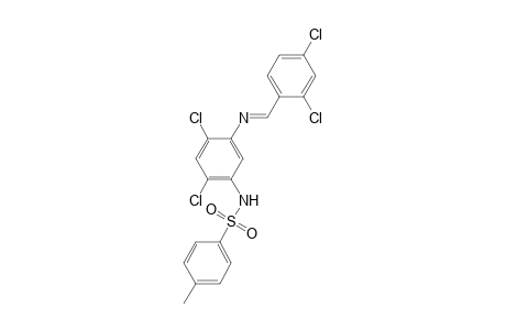 Benzene,1,3-dichloro-4-(2,4-dichlorobenzylidenamino)-6-(4-methylphenylsulfonylamino)-