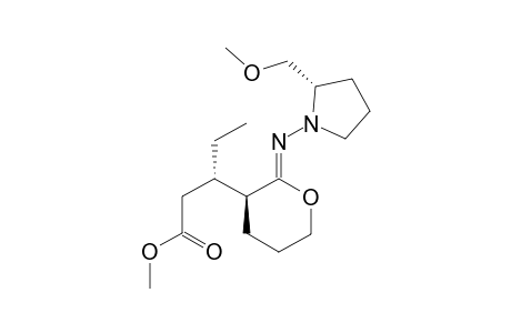 (S,S,S)-2-[N-(2-(Methoxymethyl)pyrrolidin-1-yl)imino]-3-[1-(methoxycarbonyl)but-2-yl]tetrahydropyran