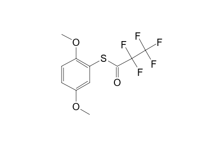 2,5-Dimethoxythiophenol, S-pentafluoropropionyl-