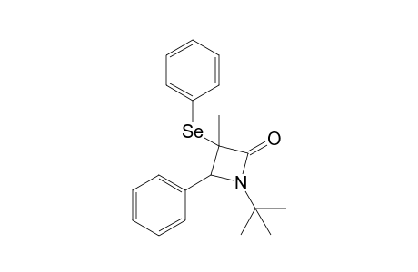 1-t-Butyl-3-methyl-2-phenyl-3-phenylselenoazetidin-4-one