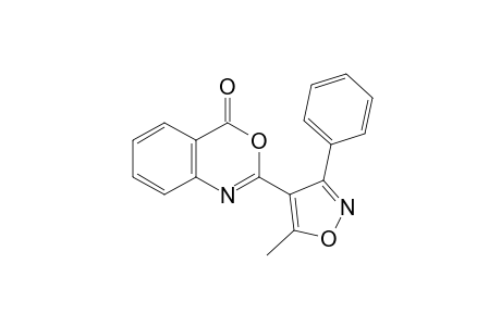 2-(5-methyl-3-phenyl-4-isoxazolyl)-4H-3,1-benzoxazin-4-one