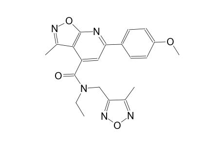 isoxazolo[5,4-b]pyridine-4-carboxamide, N-ethyl-6-(4-methoxyphenyl)-3-methyl-N-[(4-methyl-1,2,5-oxadiazol-3-yl)methyl]-