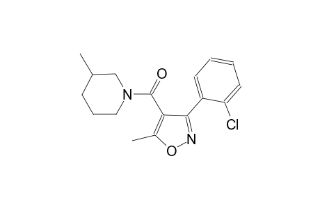 1-{[3-(2-chlorophenyl)-5-methyl-4-isoxazolyl]carbonyl}-3-methylpiperidine