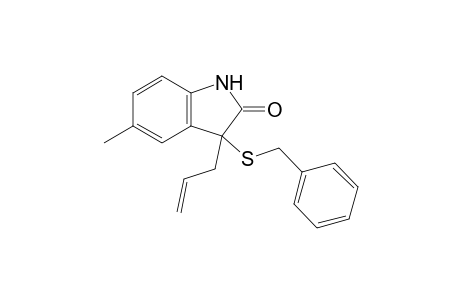 3-Allyl-3-(benzylthio)-5-methylindolin-2-one