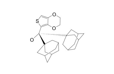 SYN-3,4-(ETHYLENEDIOXY)-2-THIENYL-DI-(1-ADAMANTYL)-METHANOL