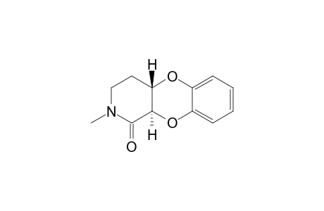 [1,4]Benzodioxino[2,3-c]pyridin-1(2H)-one, 3,4,4a,10a-tetrahydro-2-methyl-, trans-