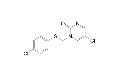 5-Chloranyl-1-[(4-chlorophenyl)sulfanylmethyl]pyrimidin-2-one