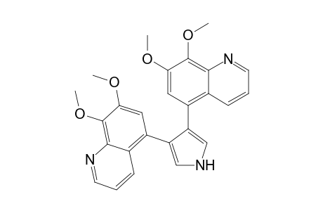 5-[4-(7,8-dimethoxy-5-quinolinyl)-1H-pyrrol-3-yl]-7,8-dimethoxyquinoline