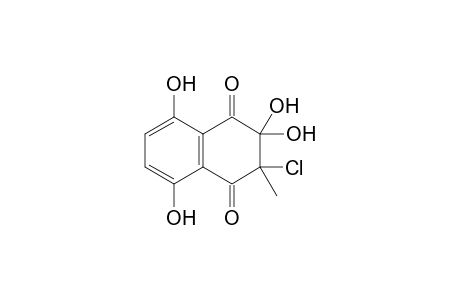 2-Chloranyl-2-methyl-3,3,5,8-tetrakis(oxidanyl)naphthalene-1,4-dione