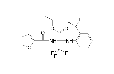 Ethyl 3,3,3-trifluoro-2-(furan-2-ylformamido)-2-{[2-(trifluoromethyl)phenyl]amino}propanoate