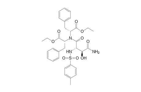N,N-Bis[(S)-1-(ethoxycarbonyl)-2-phenylethyl]-(2S/R,3S/R)-3-hydroxy-2-(tosylamino)succinic diamide