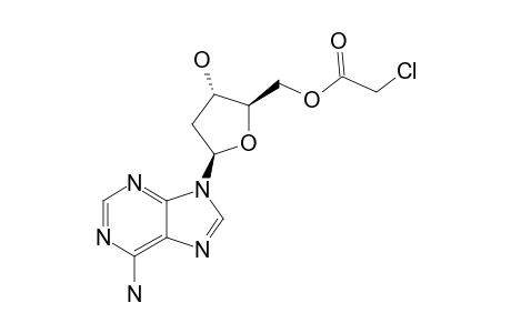2-chloroacetic acid [(2R,3S,5R)-5-(6-aminopurin-9-yl)-3-hydroxy-tetrahydrofuran-2-yl]methyl ester