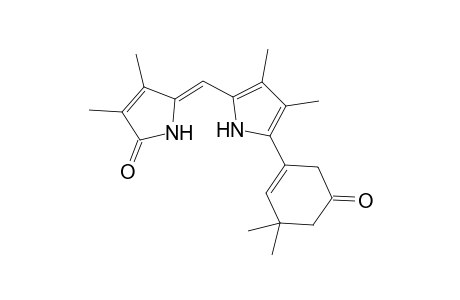 9-( 5',5"-Dimethylcyclohexen-1'-one-3'-yl)-2,3,7,8-tetramethyl-10H-dipyrrin-1-one