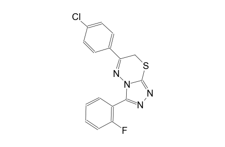6-(4-chlorophenyl)-3-(2-fluorophenyl)-7H-[1,2,4]triazolo[3,4-b][1,3,4]thiadiazine