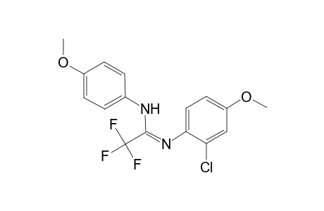 N'-(2-chloranyl-4-methoxy-phenyl)-2,2,2-tris(fluoranyl)-N-(4-methoxyphenyl)ethanimidamide