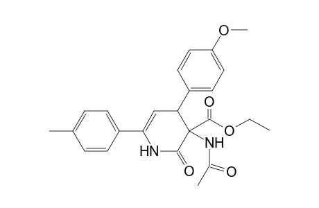 3-Acetamido-2-keto-4-(4-methoxyphenyl)-6-(p-tolyl)-1,4-dihydropyridine-3-carboxylic acid ethyl ester