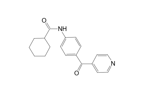 Cyclohexanecarboxamide, N-[4-(4-pyridinylcarbonyl)phenyl]-
