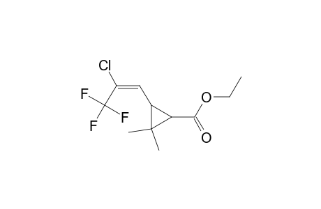 3-[(E)-2-chloro-3,3,3-trifluoro-prop-1-enyl]-2,2-dimethyl-cyclopropanecarboxylic acid ethyl ester