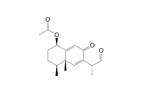 1-BETA-ACETOXY-(11R)-8-OXO-EREMOPHIL-6,9-DIEN-12-AL