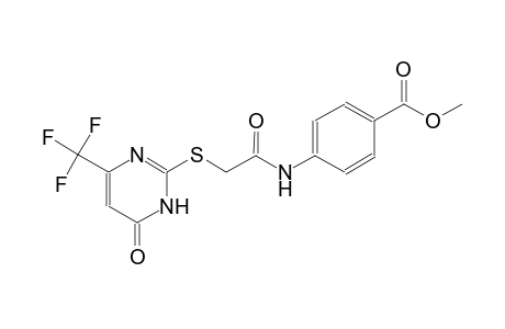methyl 4-[({[6-oxo-4-(trifluoromethyl)-1,6-dihydro-2-pyrimidinyl]sulfanyl}acetyl)amino]benzoate