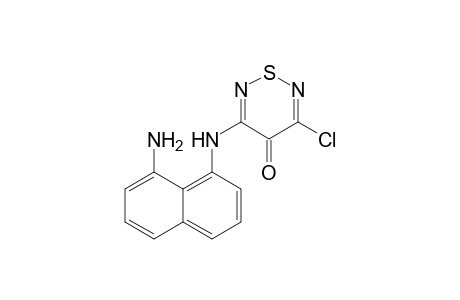 3-[(8-amino-1-naphthalenyl)amino]-5-chloro-1,2,6-thiadiazin-4-one