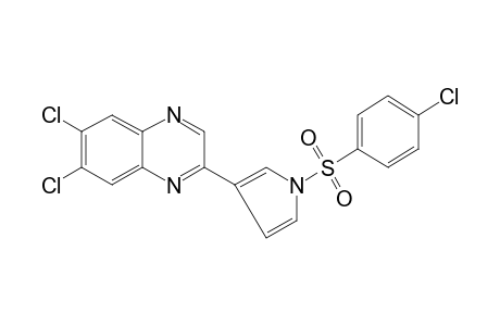 2-{1-[(p-CHLOROPHENYL)SULFONYL]PYRROL-3-YL}-6,7-DICHLOROQUINOXALINE