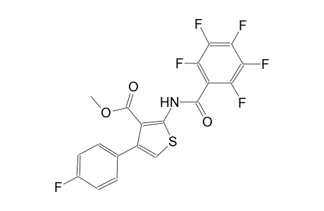 methyl 4-(4-fluorophenyl)-2-[(2,3,4,5,6-pentafluorobenzoyl)amino]-3-thiophenecarboxylate