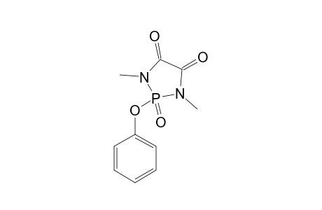 2-keto-1,3-dimethyl-2-(phenoxy)-1,3-diaza-2$l^{5}-phosphacyclopentane-4,5-quinone