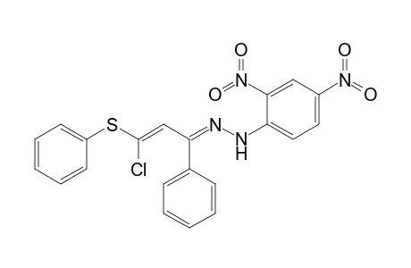 (2-Chloro-2-phenylthiovinyl) phenyl ketone 2,4-dinitrophenylhydrazone