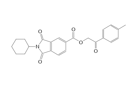 1H-isoindole-5-carboxylic acid, 2-cyclohexyl-2,3-dihydro-1,3-dioxo-, 2-(4-methylphenyl)-2-oxoethyl ester